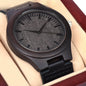 Men's Premium Sandalwood Watch with Leather Strap