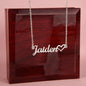 Uniquely You Heart Name Necklace