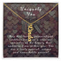 Uniquely You Vertical Name Necklace