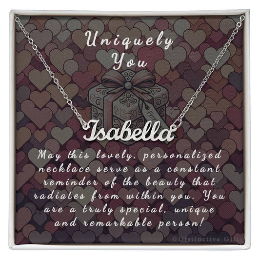 Uniquely You Name Necklace